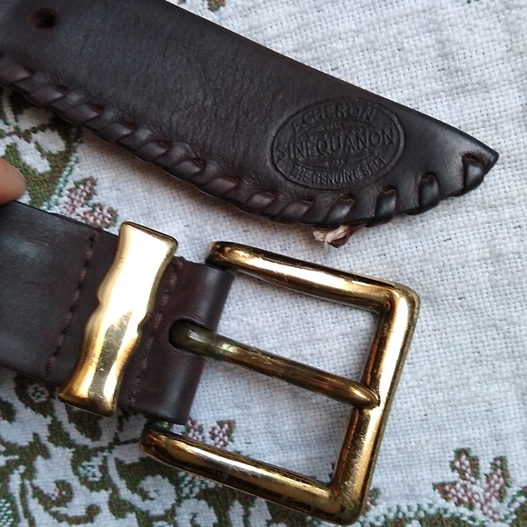 Acheron Sinequanon Leather Belt Size 60/32 main image 13